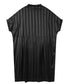 Stand Collar Silky Drape Dress